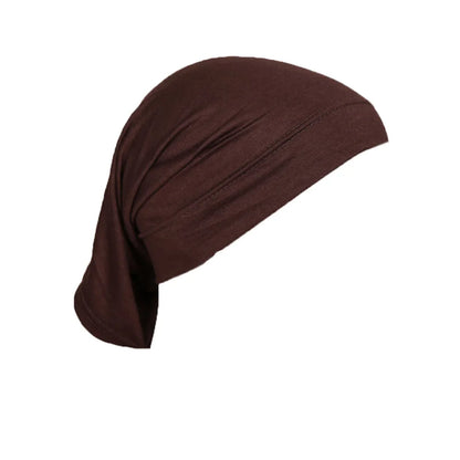 BOHOWAII Muslim Inner Under Hijab Cap Ramadan African Hat Malaysian Modal Cotton Instant Bonnet Femme Musulman Headband